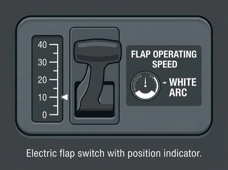 Electrically operated flap switch with position indicator