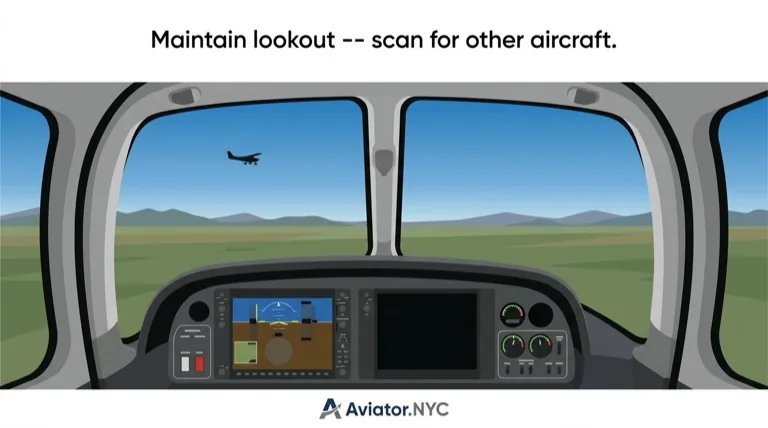 Lookout / collision avoidance -- scanning for other aircraft