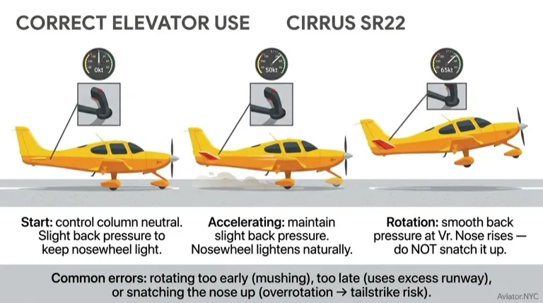 Elevator Use Takeoff Roll