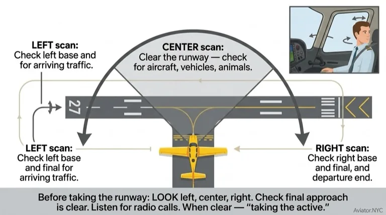Lookout Semicircle Before Takeoff