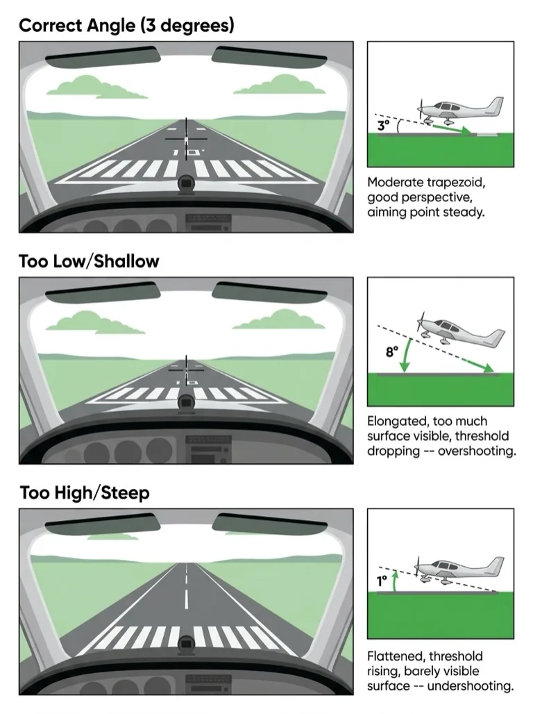Descent Angle Runway Perspective