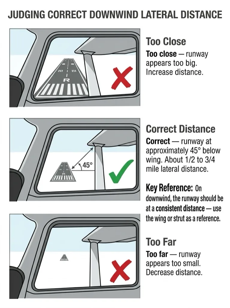 Downwind Distance Judging