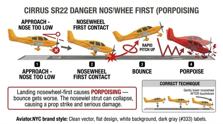 Nosewheel First Porpoising Danger