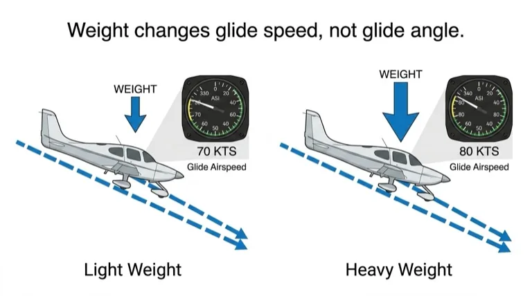 Desc Weight Effect Glide