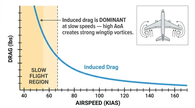 Induced Drag Slow Flight