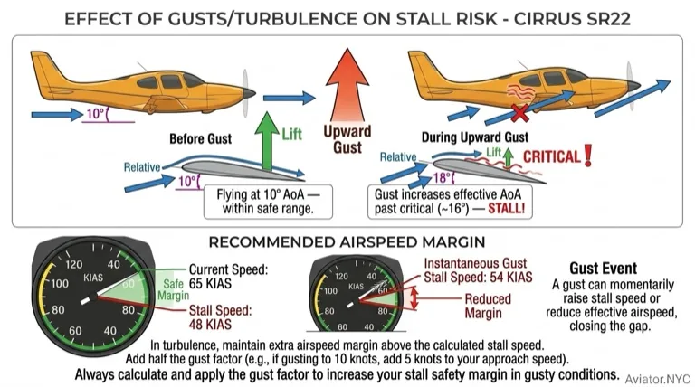 Gust Effect Stall Risk