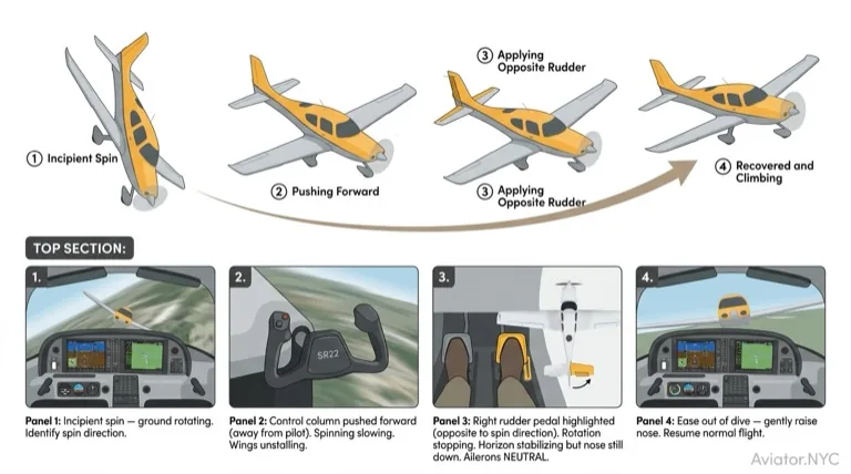 Incipient Spin Recovery Sequence